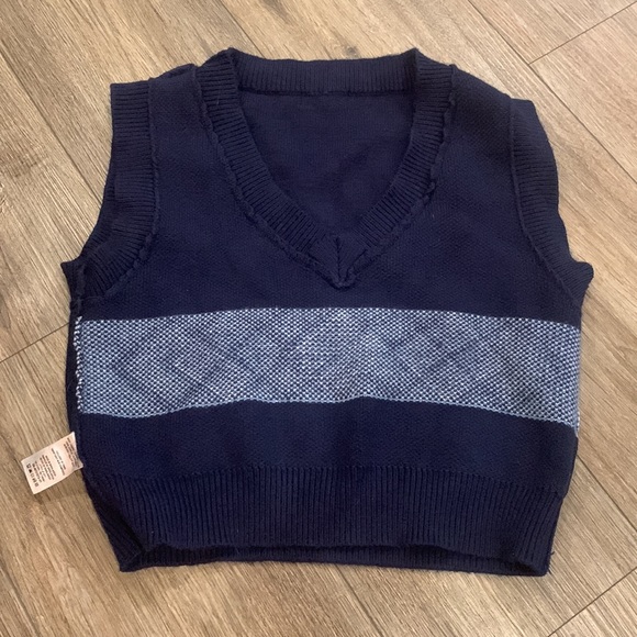Navy Blue Ardene Sweater Vest - Picture 5 of 6